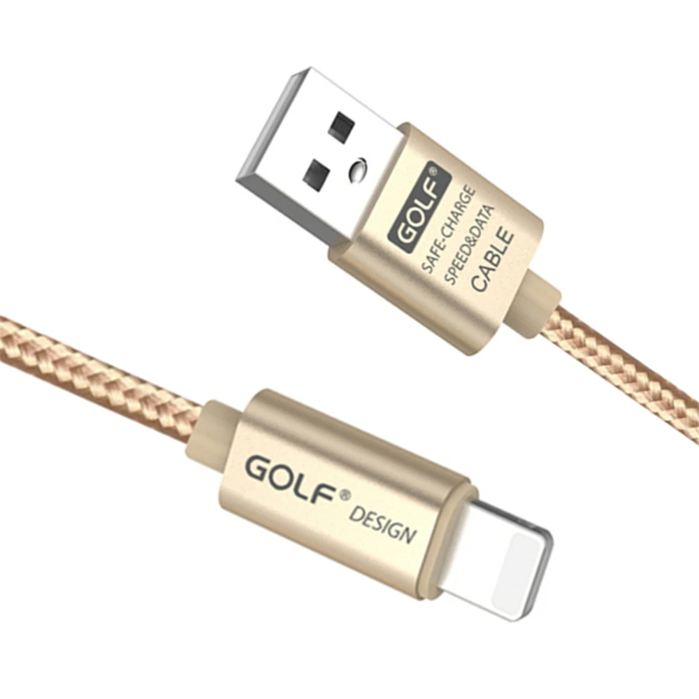 GOLF 3 м 2 м 1 м USB кабель для синхронизации данных и зарядки для iPhone X XS MAX XR 5 5S 6 6S 7 8 Plus SE Быстрая зарядка оригинальные кабели для зарядного устройства USB