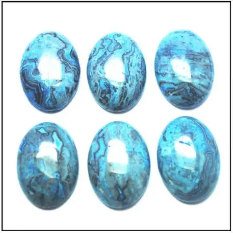 

5pcs Natural blue Stone Cabochon Beads Oval shape size 10x14mm 13x18mm 15x20mm 18x25mm 20x30mm beads accessories loose diy beads findings stone cabs no holes for pendants