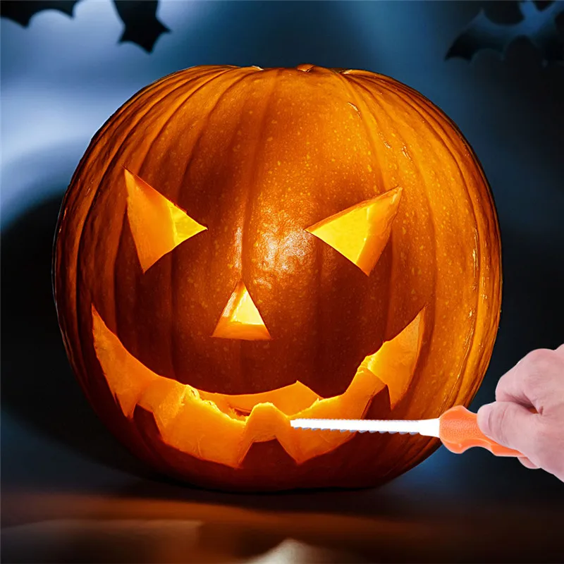 514 PCS 1Set Carving Tools Kit Vegetable Fruit Food Chisel Kitchen Cutting Peeler Slicer Safe Pumpkin knives Tool Suit  (7)