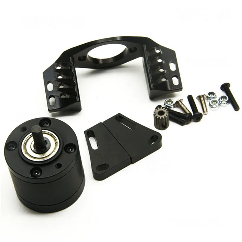 

Brand New 1 Set 1/10 RC Crawler Car D90 Metal Gear Box 1/5 Planetary Gearbox With Motor Gear Spare Parts