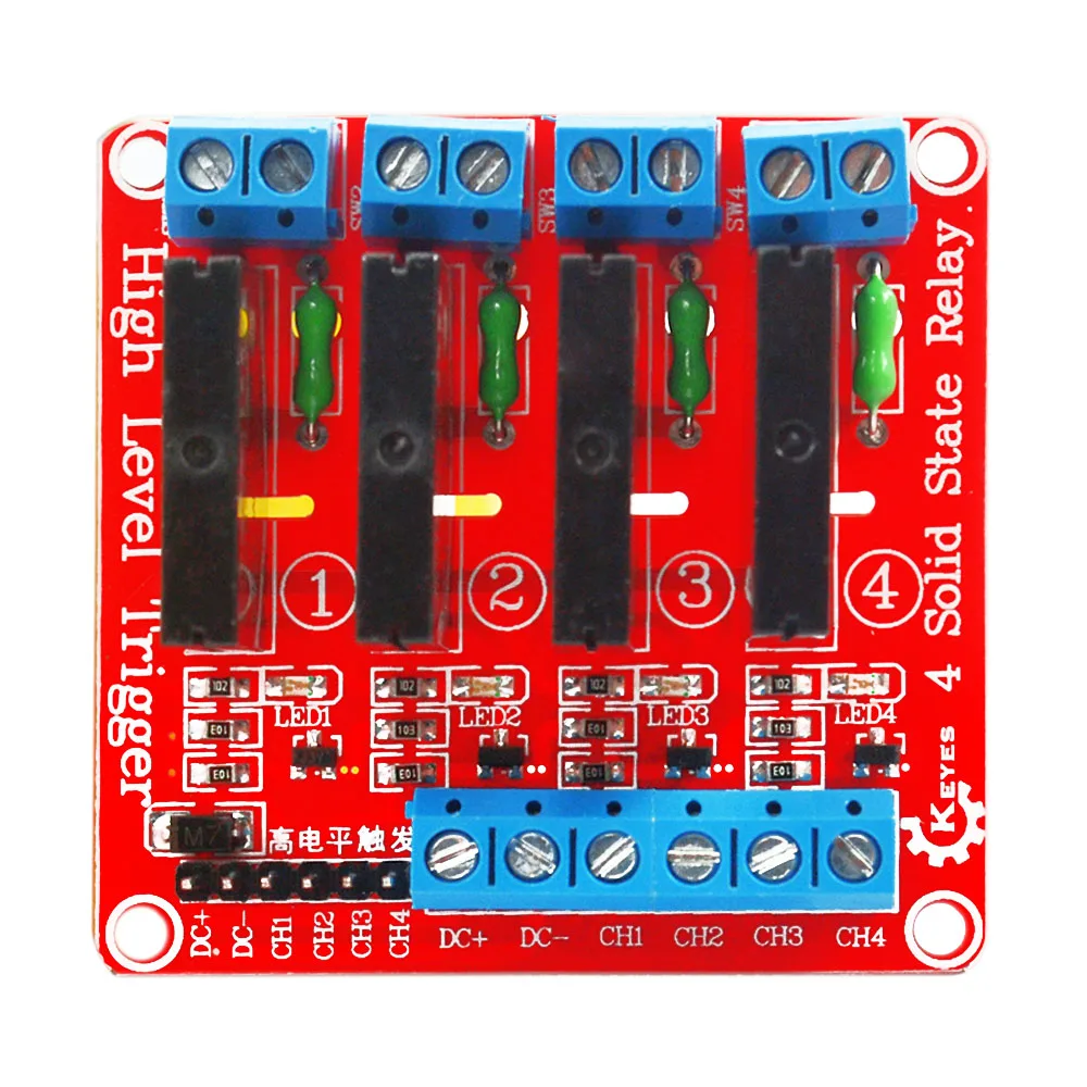 KEYES 4 contact solid state relay(red) for ARDUINOin Home Automation