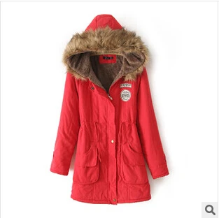 Mince Col Veste Blue Américain army sapphire dark Hiver 2015 Femelle Noir Longue À rose Coton Manteau Nouvelle Rembourré De rouge Style Et Capuchon Green Section Laine Européen orange Blue vZSO6vWwqg