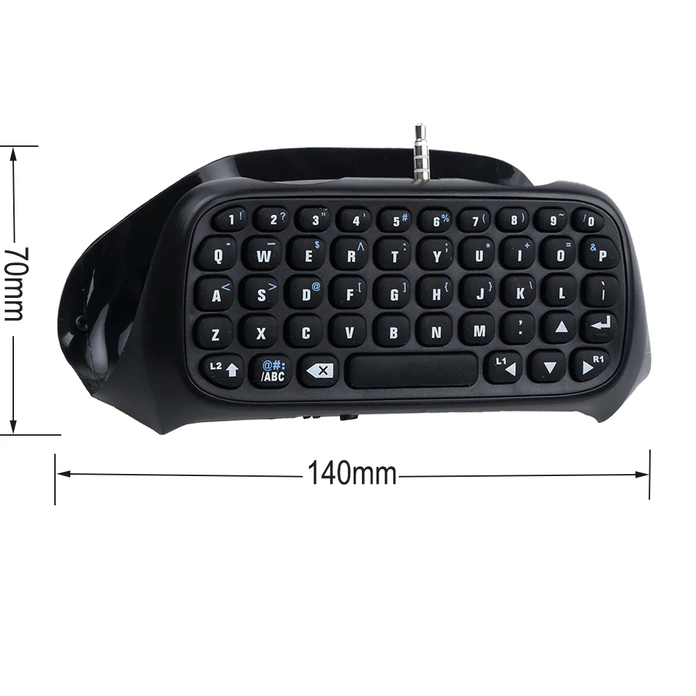  For Sony Playstation 4 Mutilfunction 2 in 1 Bluetooth Mini Wireless Chatpad Message Keyboard Game C