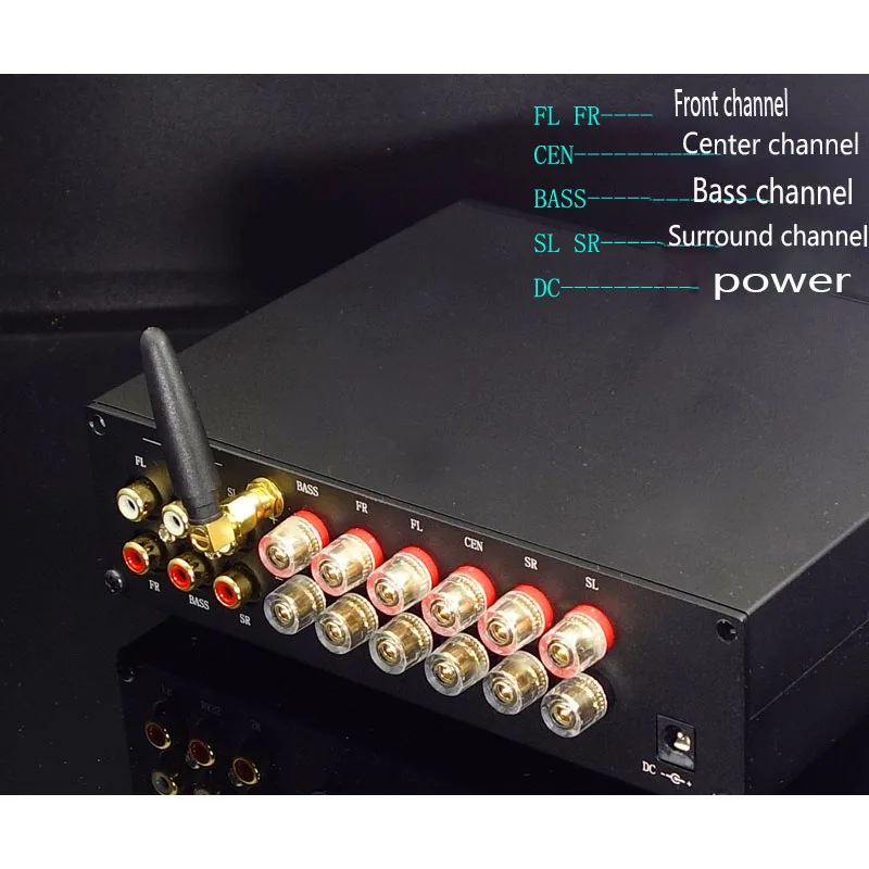 A600 350 Вт аудио усилитель мощности Bluetooth 4,2 Amp 5,1 канал DC12-25V Вт/кабель питания