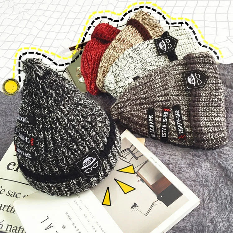 

Lovely sharp color in autumn and winter fashionista onion wool cashmere knitted hat with tapered nipple labeling