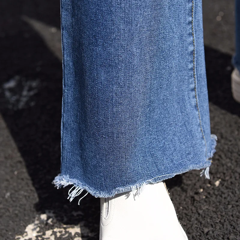 Woman Jeans High Street Wide Leg Pants Loose Chic Baggy Boyfriend Jeans For Women 2019 Harajuku Denim Pants Mom Jeans Big Size