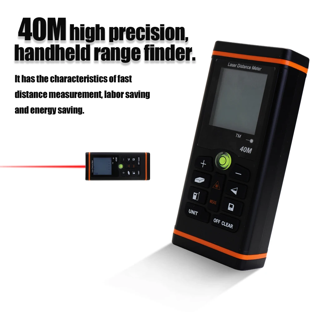 Красный лазер измеритель расстояния ручной цифровой измеритель расстояния строительный измерительный прибор линейка тестовый инструмент