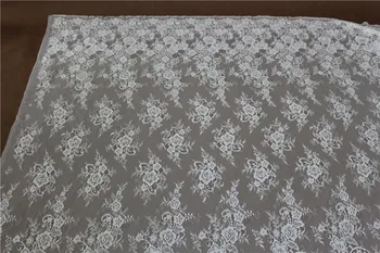 

2015 Lace Nonwove Fabric 3 Yards Bilateral Chantilly french Lace Fabric For DIY Dress swiss voile guipure lace fabric lace trim