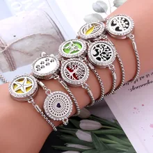 New Bracelets bangle Aroma Diffuser Perfume Essential Oil Aromatherapy Lockets jewelry Fashion Crystal bracelet Adjustable new summer kid adjustable mosquito repellent bracelet essential oil diffuser bracelet children men women aroma silicone bracelet