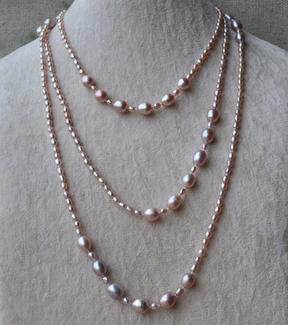 Lavender Pink Pearls Necklace - Modi Pearls