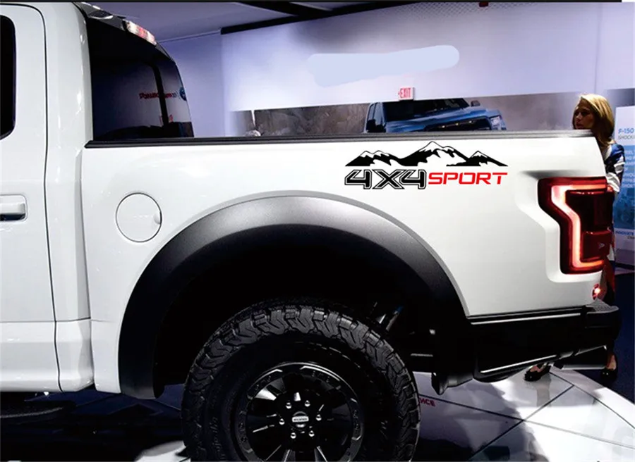 2 шт. 4X4 Графический виниловый горный автомобиль стикер для грузовика наклейка внедорожник джип пикап D-MAX Navara