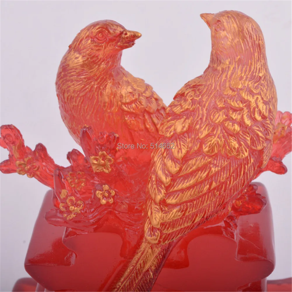 Feng Shui Double Happiness Love Birds Q1004in Figurines & Miniatures