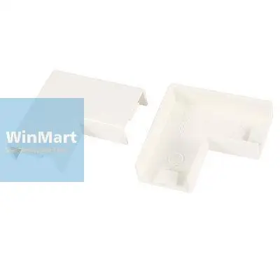

10PCS 20mm x 10mm 2 Way PVC Flat Angle Mini Trunking Joint Cable Raceway Adapter