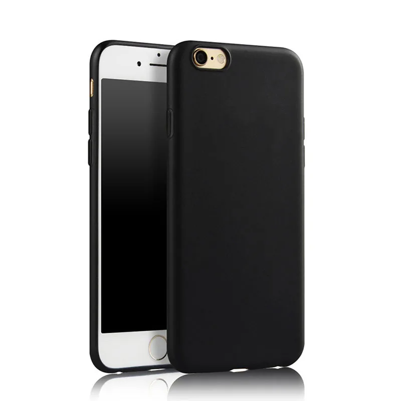 Luxury Case Black Phone Bag Case Anti fingerprint Matte TPU Silicone