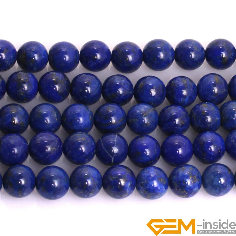 Круглые Бусины Из Натурального голубого лазурита, натуральный драгоценный камень, Бусины DIY, свободные бусины для изготовления ювелирных изделий, нить 1" 6 мм 8 мм 10 мм - Цвет: 8mm