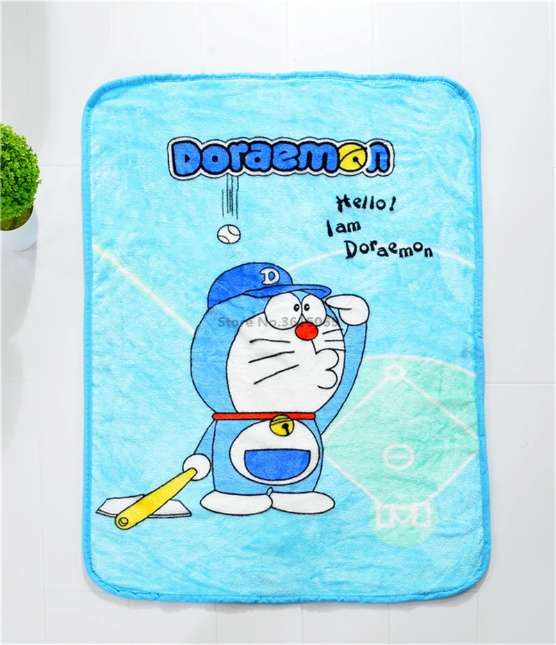 

Home Textile 70x100cm/150x200cm/100x140cm Doraemon Blanket Cartoon Marie Cat Stitch Soft Warm Blanket for Kids Baby School Gift
