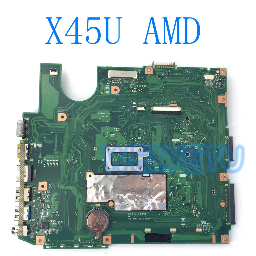 

X45U Motherboard For ASUS X45U Mainboard With AMD CPU Mainboard 60-NAOMB1401-D01 REV 2.0/2.1/2.2 100% Tested Working