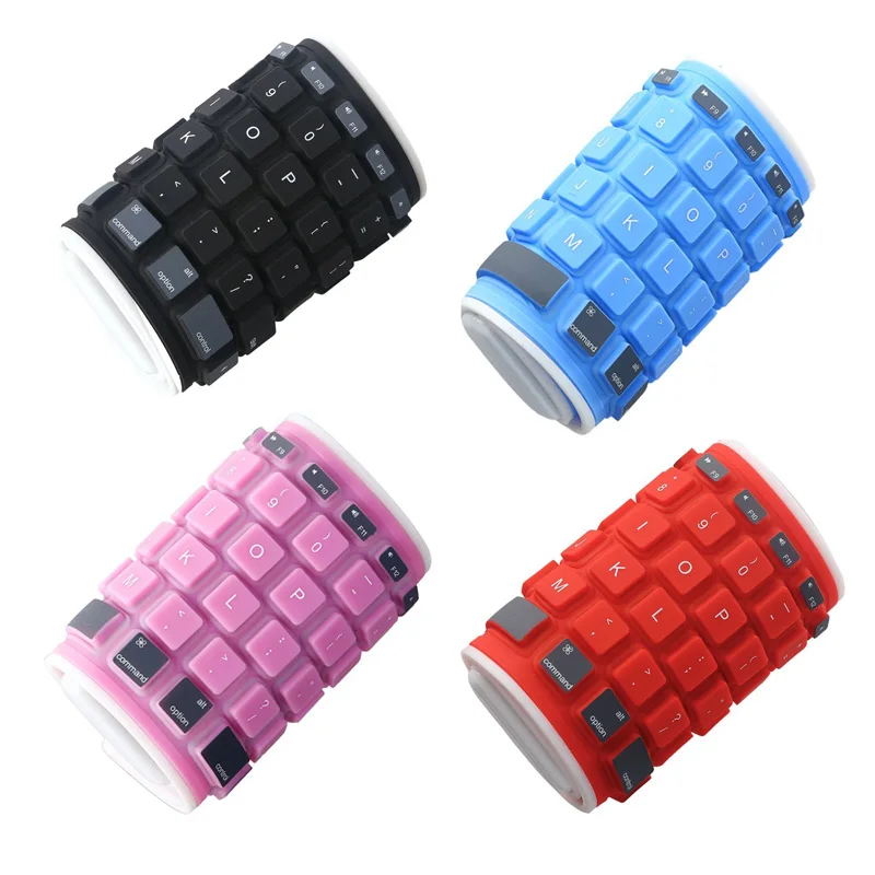 

Universal Foldable Waterproof Silicone Wireless Bluetooth Keyboard New Arrival