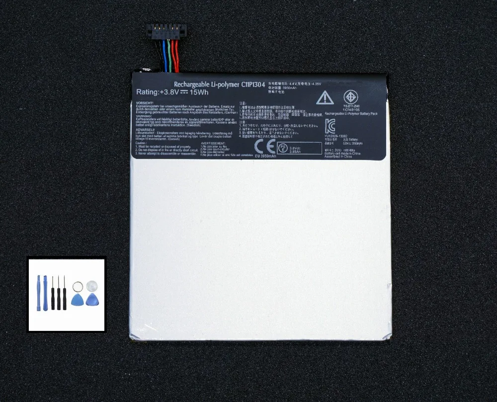 

LehonS 3950mAh / 15Wh Tablet Replacement Battery Li-Polymer For Asus MEMO Tab PAD HD 7 ME173X HD7 ME173 K00B C11P1304 With Tools