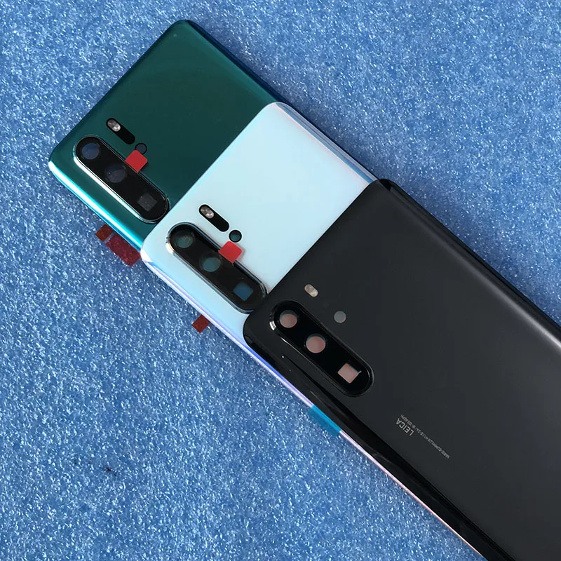 Для 6,4" huawei P30 Pro Axisinternational стеклянная задняя крышка для батареи Чехол для задней панели+ стеклянная линза+ вспышка+ оригинальная наклейка