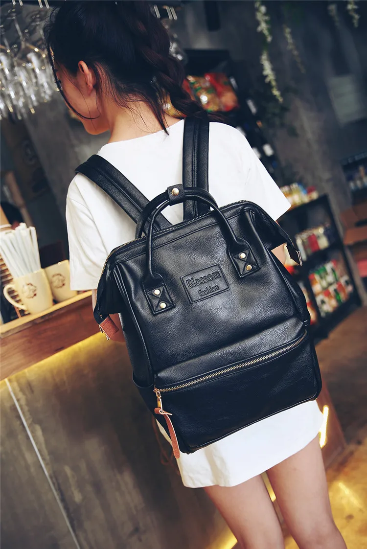 Fashion Mummy Diaper Bag Backpack Leather Waterproof Maternity Nappy Bag Large Capacity Travel Mother Handbag For Mom Baby Care (26)