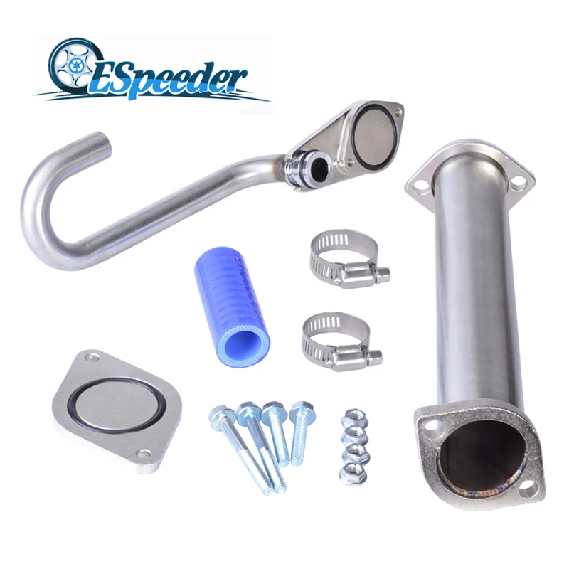 

ESPEEDER 51mm Top Quality Power Stroke EGR Valve Replacement Pipe BHP Diesel EGR Cooler Delete And Bypass Kit