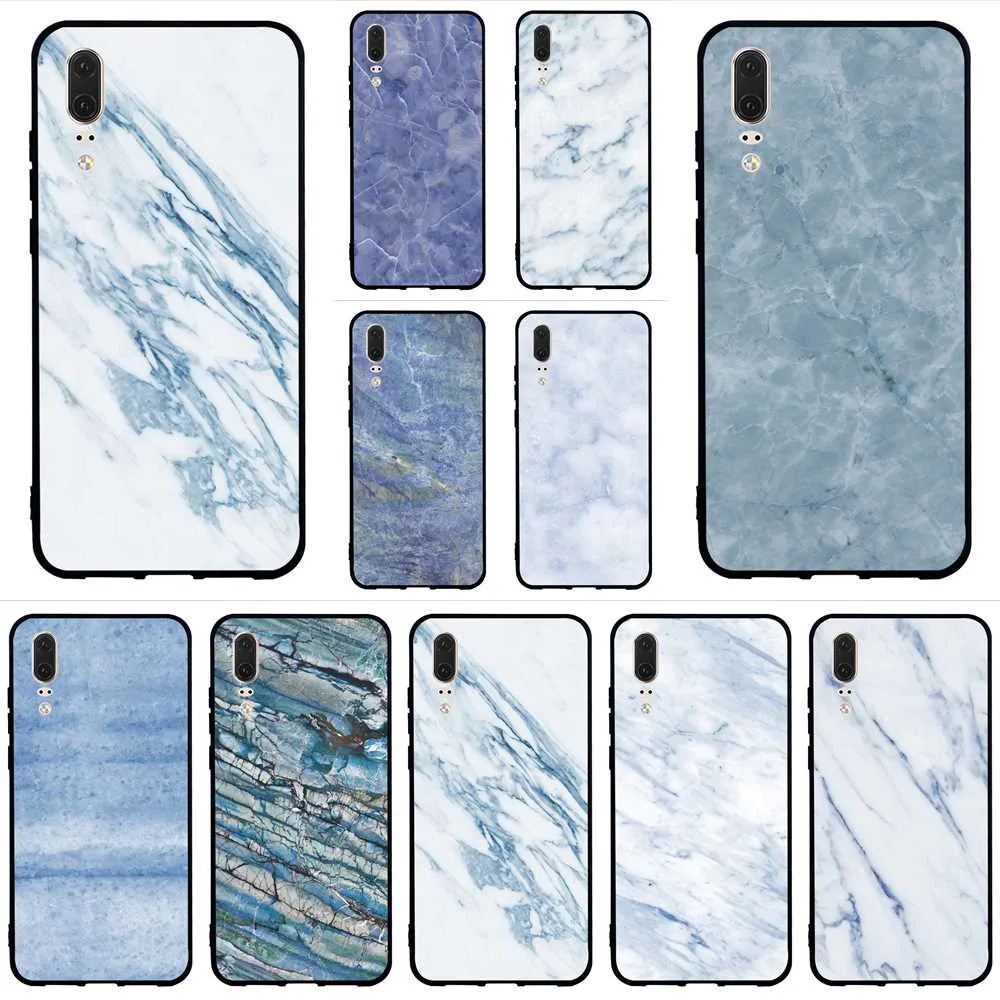 

Fashion Pure Marble Phone Cover for Huawei Mate 10 Pro Case 20 P8 P20 P10 P9 Lite Mini P Smart Soft