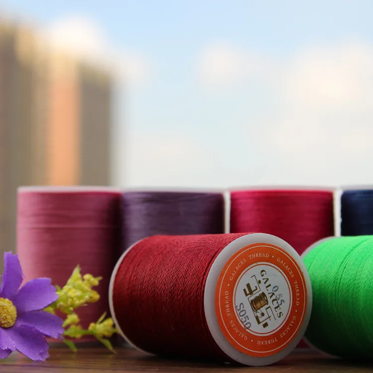 

0.55mm 120m Cord Waxed Thread Wax DIY Bracelet Jewelry Linen Spool Leather Craft Sewing Jewelry Cord