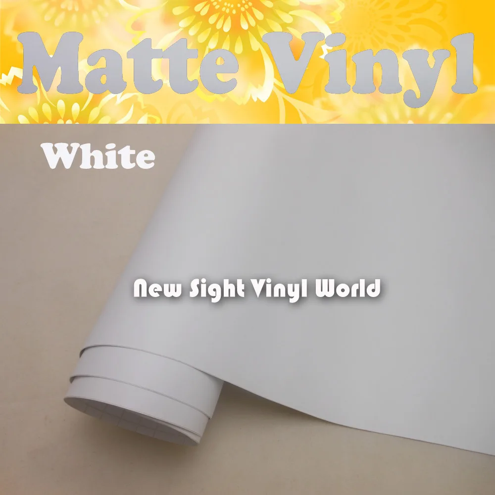 

High Quality White Auto White Matte Car Wrap Vinyl Film Whole Car Body Sticker Size:1.52*30m/Roll