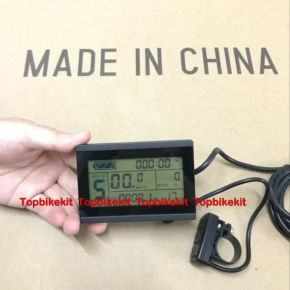 Discount KT LCD3 Ebike LCD display 24V / 36V / 48V KT-LCD3 Display Meter Control Panel for ebike black KT LCD display 4