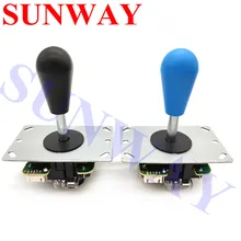 2 шт. копия Sanwa 5Pin 4/8Way джойстик с печатной платой для аркадной игровой консоли многоцветная овальная Летучая мышь Топ Джойстик контроллер