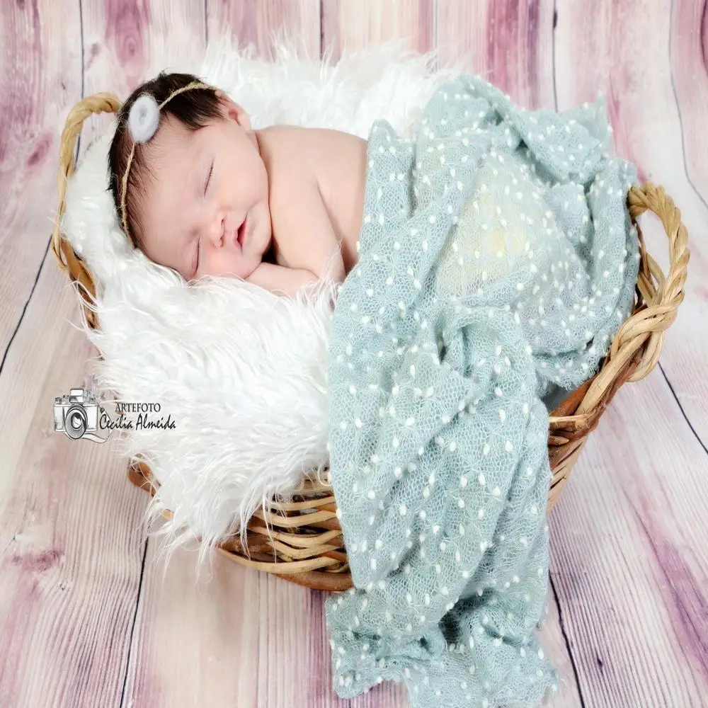 Don&Judy 2PCS/Lot 75x50CM Mix Color Soft Stretch Swaddle Wrap Newborn Baby Photography Accessories Infant Photo Shooting Props