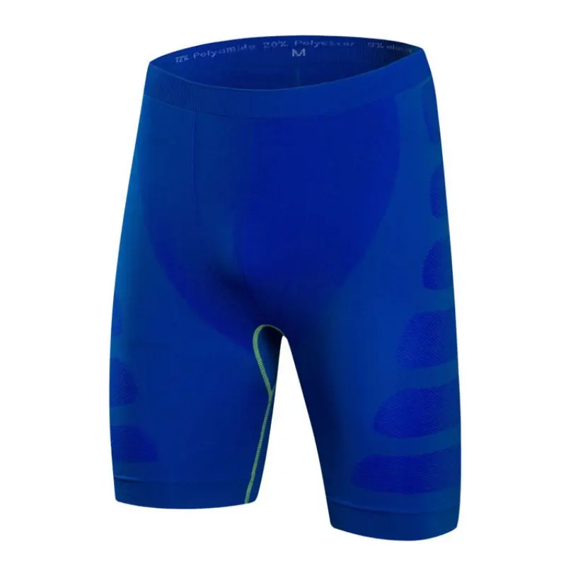 Men Compression running Shorts Men's Bodyboulding Pants Professional Fitness training quick-drying Shorts - Цвет: Blue