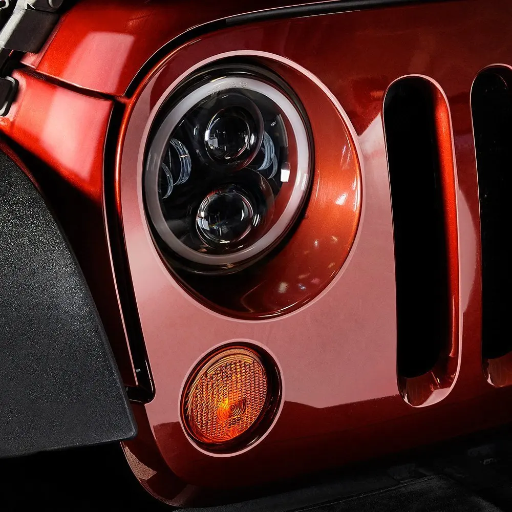 

7inch LED headlight for Land Rover Defender 90/110 7" projector headlamp replacement for Jeep wrangler JK LJ TJ CJ UAZ Lada 4x4