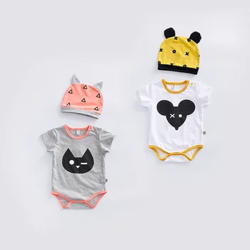 

Lovely Mini Mouse pattern Baby rompers cotton soft baby clothes 2pcs /set Baby Jumpsuits Costume bebe roupas Drop shipping