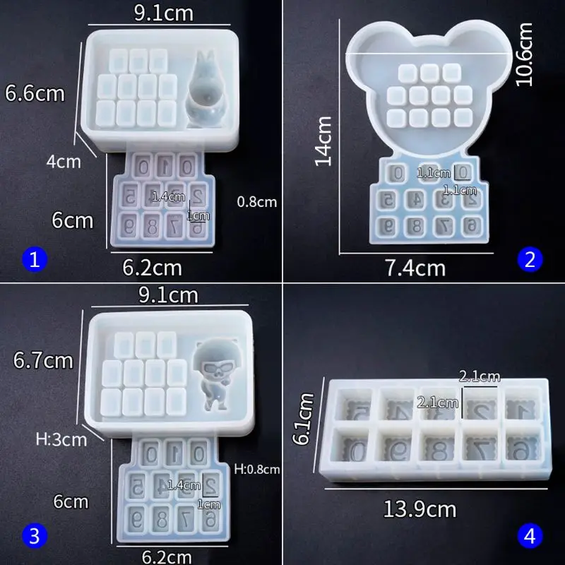 Силиконовая форма, сделай сам, номер автомобиля, эпоксидная смола, ремесла, цветочные животные, милые украшения, украшение торта, художественные формы медведя, аксессуары
