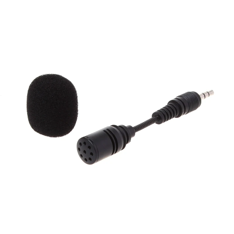 

OOTDTY Mobile phone Mini 3.5mm Interface Flexible Microphone Stereo For iPhone Android