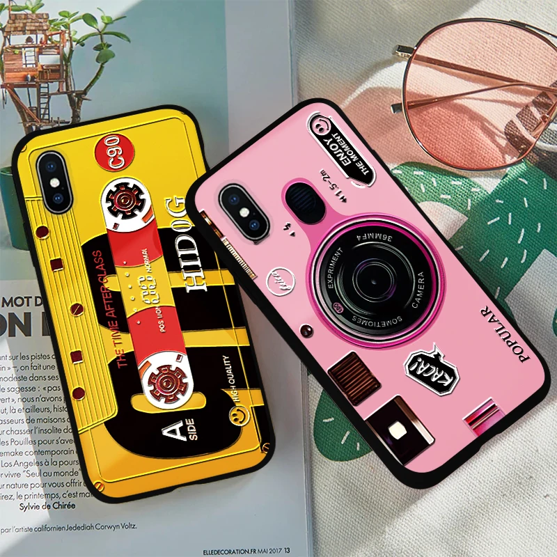 

3D Relief Camera Silicone Case For Xiaomi Redmi Note 7 5 6 Pro Global 4X 5A 6A S2 4A 5 Plus For Xiaomi Mi 8 Lite A1 A2 9 F1 Case