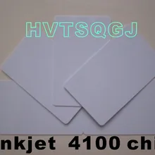 1000pce/Лот производство пластик белый пустой ПВХ ID для печати струйных карт