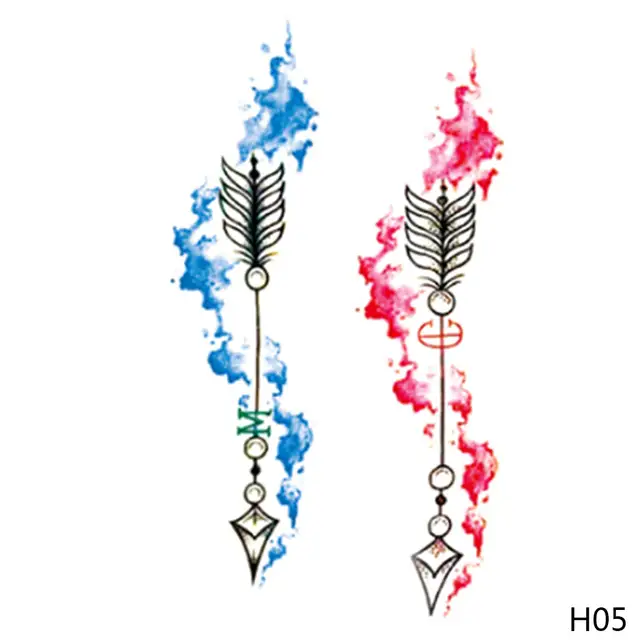 032 20 De Réduction1 Pièces Coloré Fleur Pissenlit Créatif Femmes Corps Art Temporaire Tatouage Autocollants Imperméable Sexy Dentelle Plume