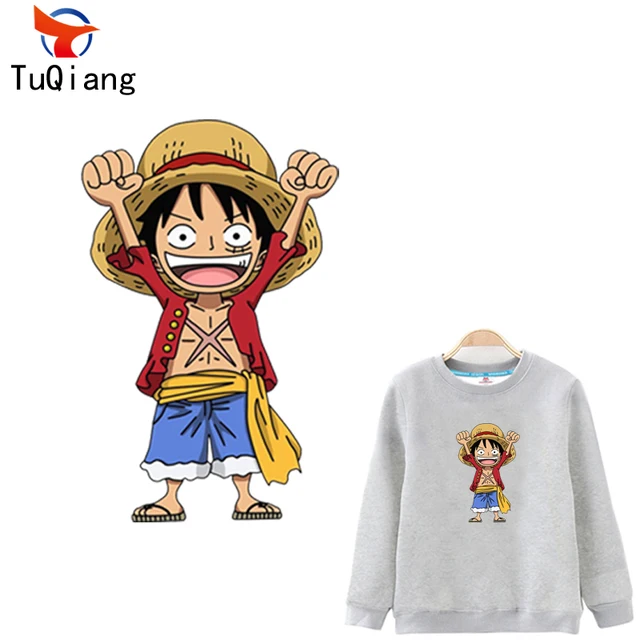 lovely anime cartoon 2 styles childhood monkey d luffy iron on a