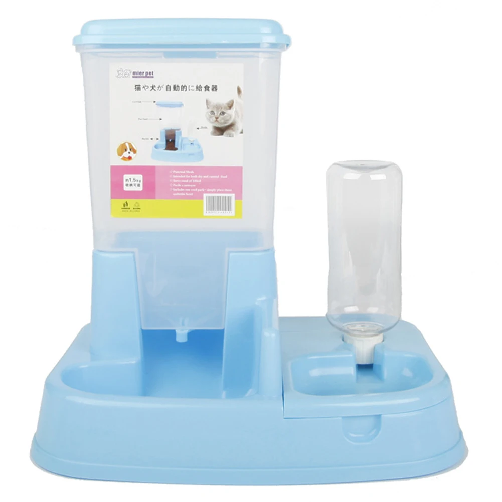 1 шт. автоматическая кормушка для Питомца Кошка Чаша для собачьего питья диспенсер для еды бутылка инструмент для кормления