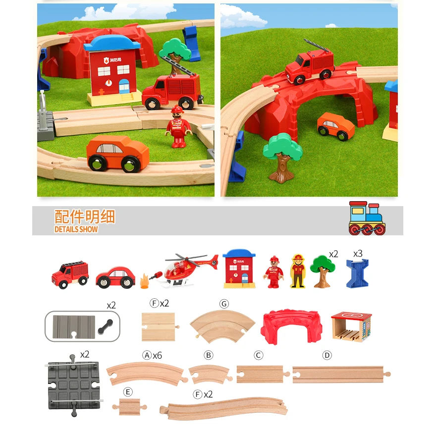 brio fire rescue set