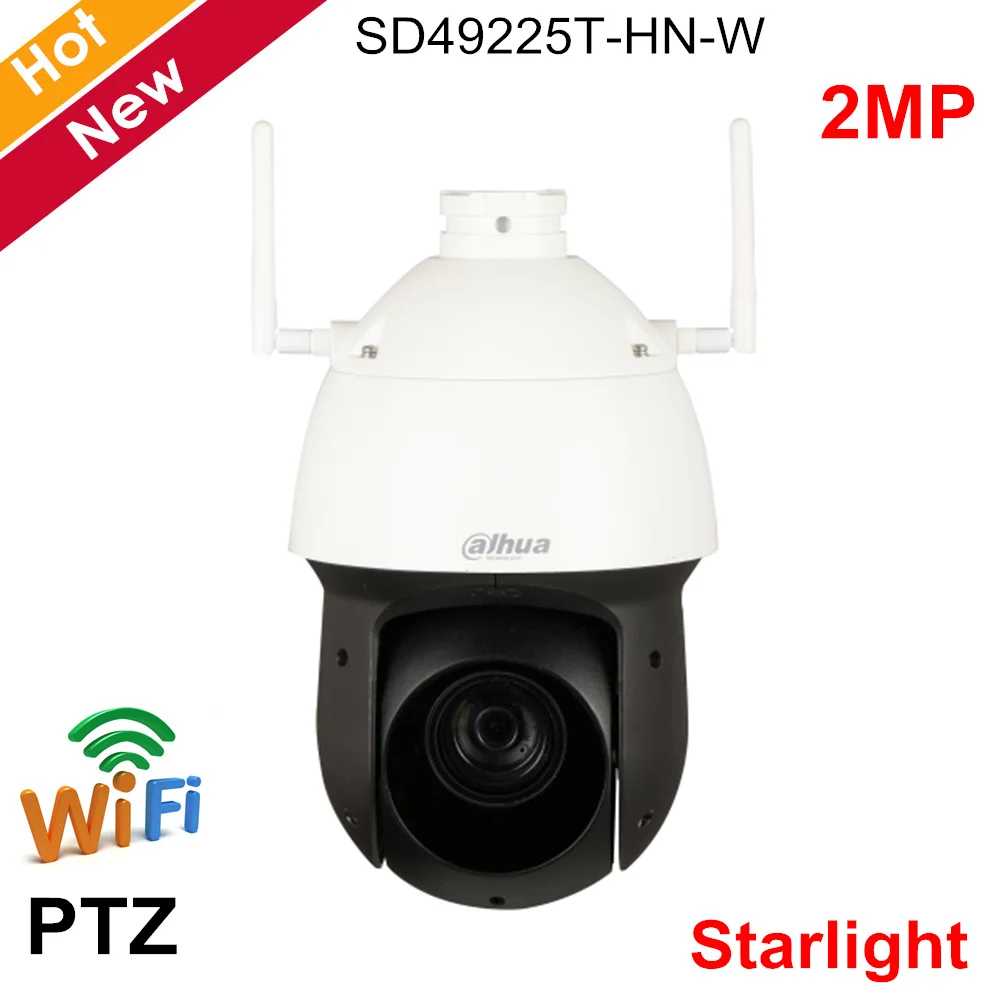 

Dahua 2MP 25x Starlight IR PTZ Network Camera SD49225T-HN-W Support Wifi IR distance 100m Waterproof IP66 Dahua PTZ IP Camera