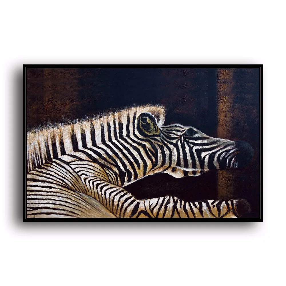 Home Decor Modern Zebra Paintings Art Bedroom Animal HD Print on Canvas
