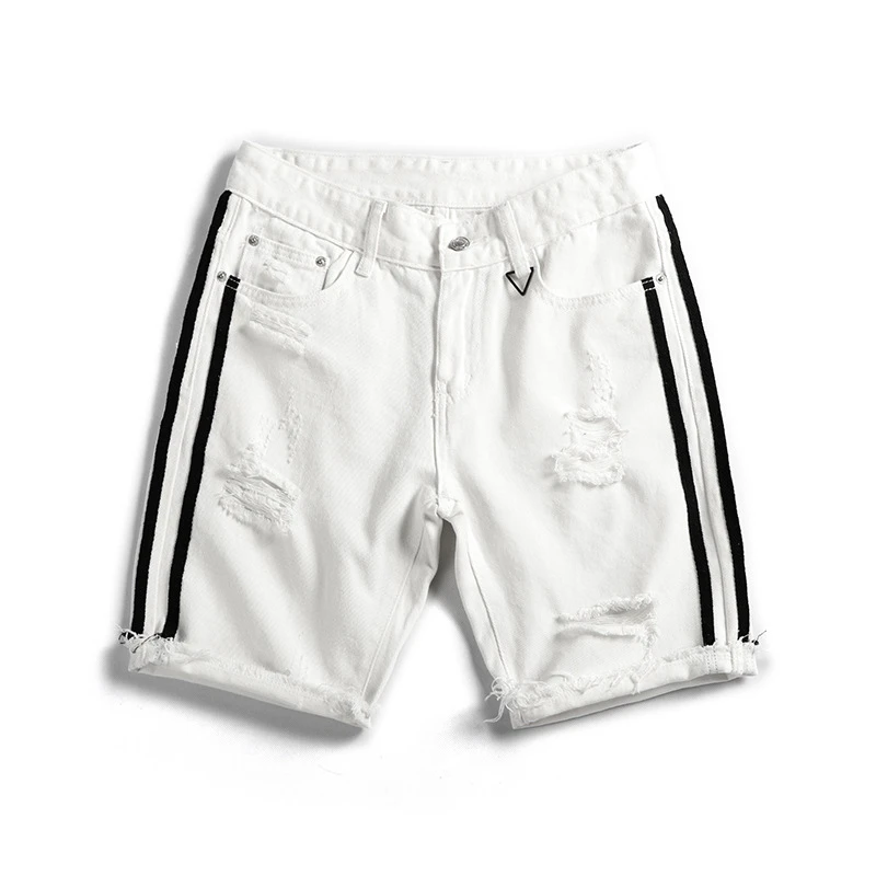 black jean shorts for men