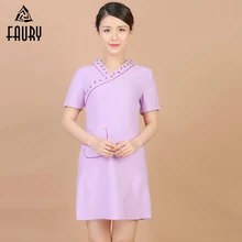 Медицинская Клубная рабочая одежда униформа медсестры Женская чайная официантка одежда больничный массаж в салоне красоты спа Рабочая одежда