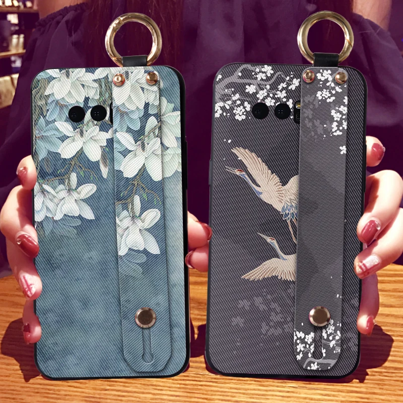 

3D Flower Silicone Case For Samsung Galaxy Note 3 Neo 4 5 J5 J7 Prime Case Wrist Strap Girl Cover For Galaxy Mega 2 6.3 Case