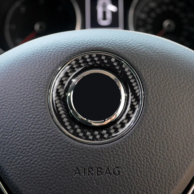 

car styling steering wheel emblem fit for 2011-2016 VW Volkswagen golf 6 golf 7 POLO CC Tiguan PASSAT TOURAN Scirocco BEETLE