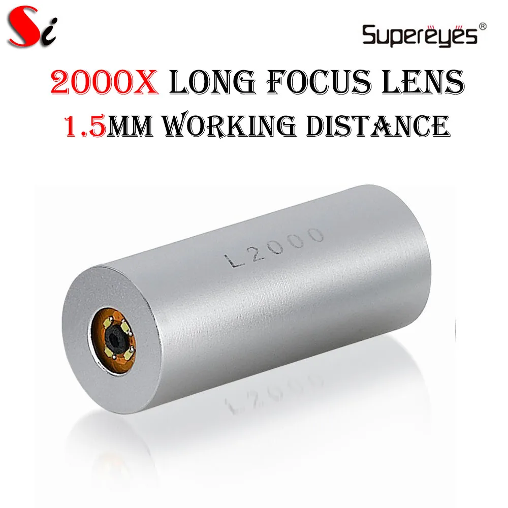 

Supereyes L2000 Interchangeable 2000X High Magnification Microscope Lens for Digital Microscope B011